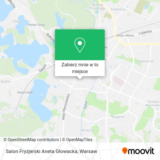 Mapa Salon Fryzjerski Aneta Głowacka