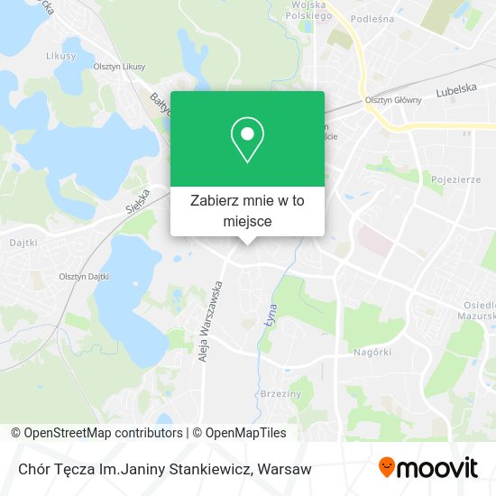 Mapa Chór Tęcza Im.Janiny Stankiewicz