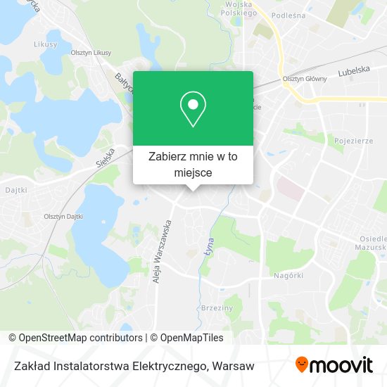 Mapa Zakład Instalatorstwa Elektrycznego