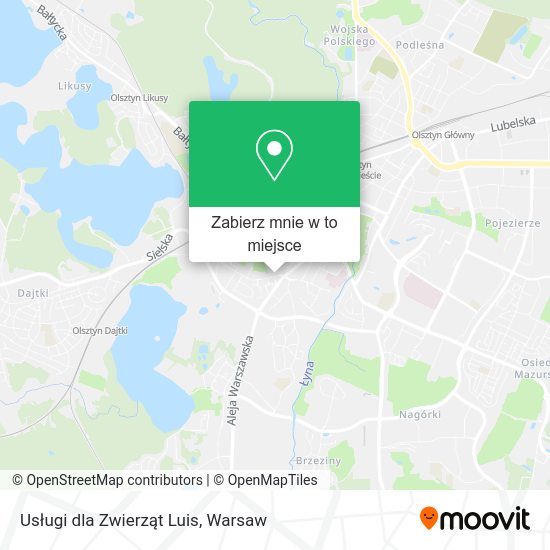 Mapa Usługi dla Zwierząt Luis