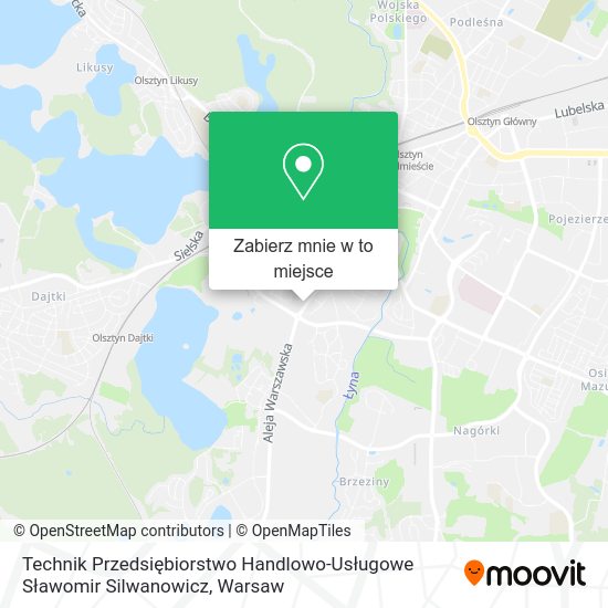 Mapa Technik Przedsiębiorstwo Handlowo-Usługowe Sławomir Silwanowicz