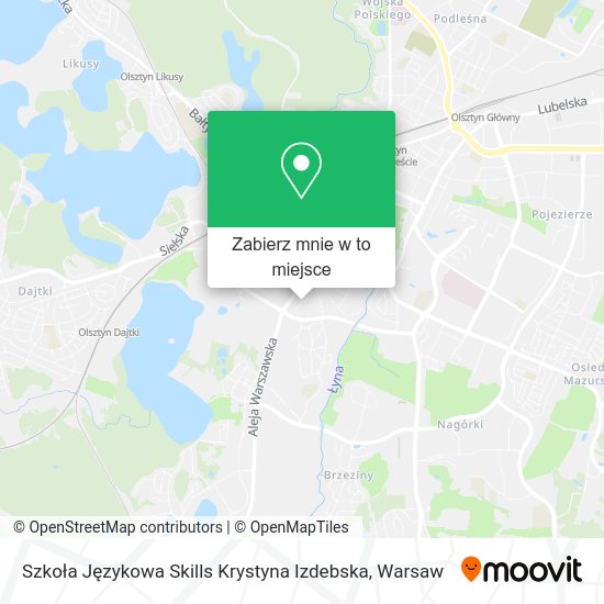 Mapa Szkoła Językowa Skills Krystyna Izdebska