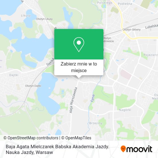 Mapa Baja Agata Mielczarek Babska Akademia Jazdy. Nauka Jazdy