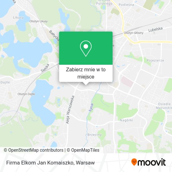 Mapa Firma Elkom Jan Komaiszko