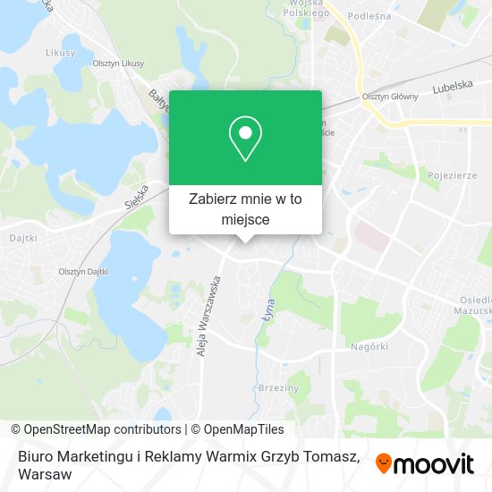 Mapa Biuro Marketingu i Reklamy Warmix Grzyb Tomasz