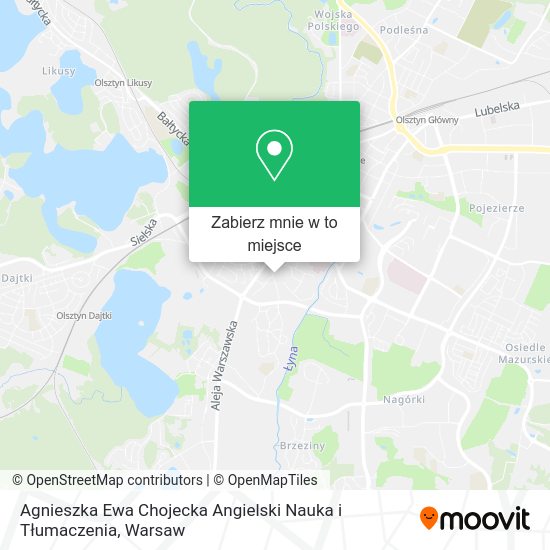 Mapa Agnieszka Ewa Chojecka Angielski Nauka i Tłumaczenia