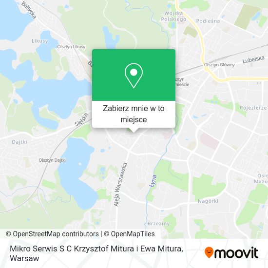 Mapa Mikro Serwis S C Krzysztof Mitura i Ewa Mitura