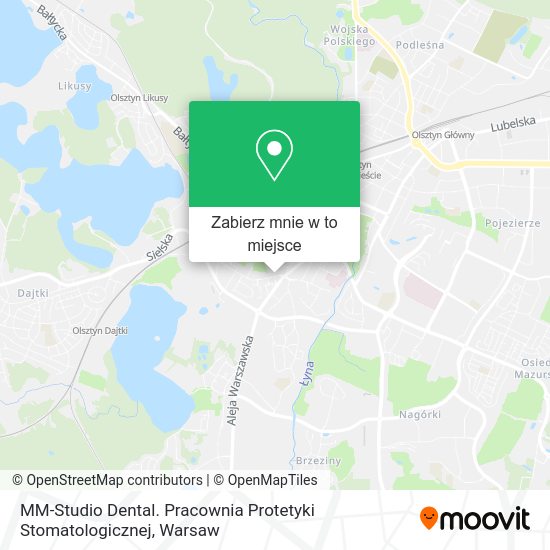 Mapa MM-Studio Dental. Pracownia Protetyki Stomatologicznej