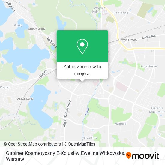 Mapa Gabinet Kosmetyczny E-Xclusi-w Ewelina Witkowska