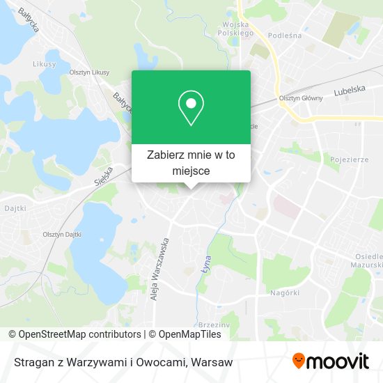 Mapa Stragan z Warzywami i Owocami