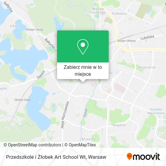 Mapa Przedszkole i Żłobek Art School Wt