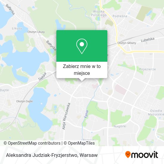 Mapa Aleksandra Judziak-Fryzjerstwo