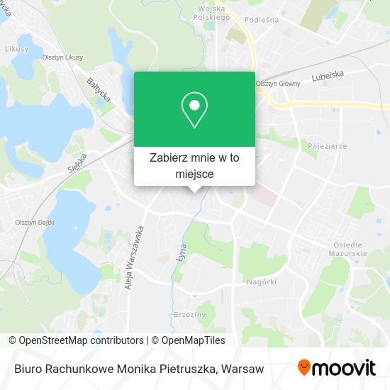 Mapa Biuro Rachunkowe Monika Pietruszka