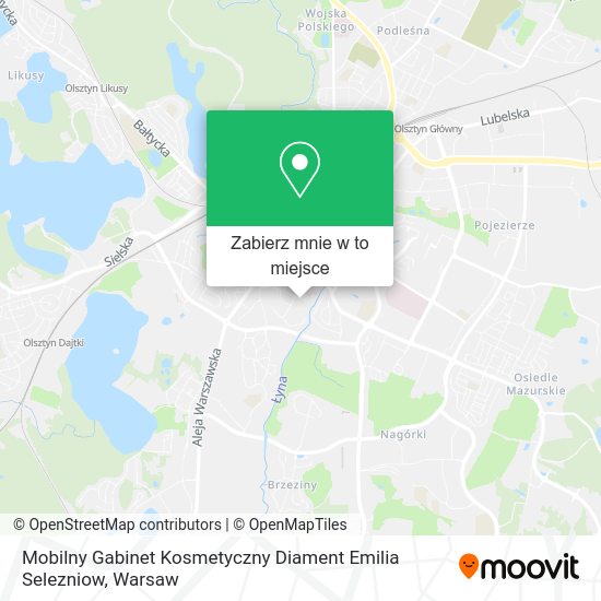 Mapa Mobilny Gabinet Kosmetyczny Diament Emilia Selezniow