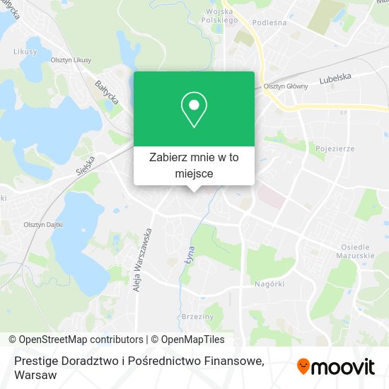 Mapa Prestige Doradztwo i Pośrednictwo Finansowe