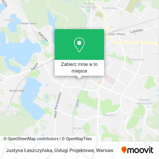 Mapa Justyna Łaszczyńska, Usługi Projektowe