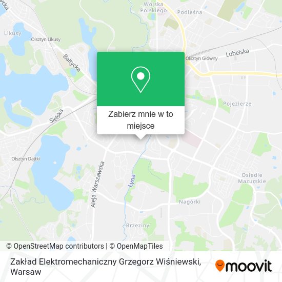 Mapa Zakład Elektromechaniczny Grzegorz Wiśniewski