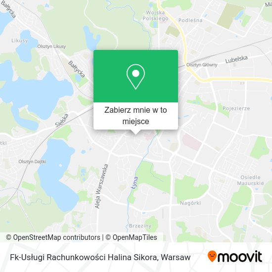 Mapa Fk-Usługi Rachunkowości Halina Sikora