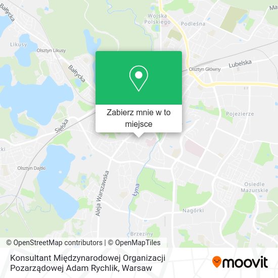 Mapa Konsultant Międzynarodowej Organizacji Pozarządowej Adam Rychlik