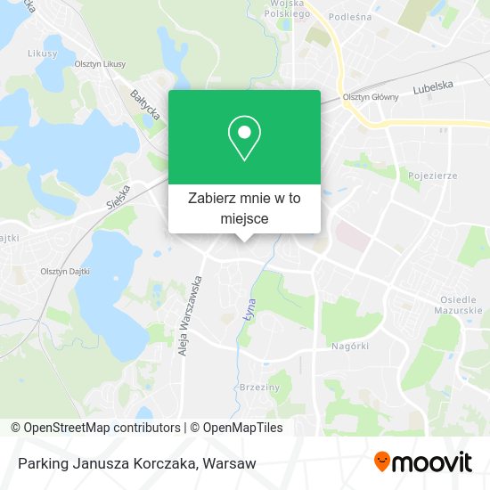 Mapa Parking Janusza Korczaka