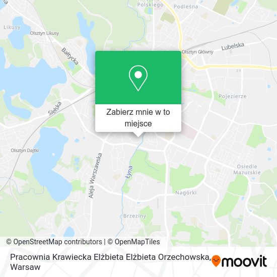 Mapa Pracownia Krawiecka Elżbieta Elżbieta Orzechowska