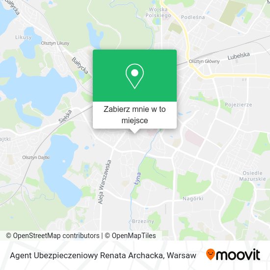 Mapa Agent Ubezpieczeniowy Renata Archacka