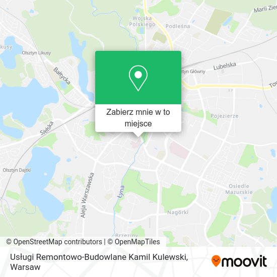 Mapa Usługi Remontowo-Budowlane Kamil Kulewski