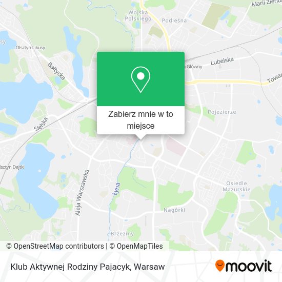 Mapa Klub Aktywnej Rodziny Pajacyk