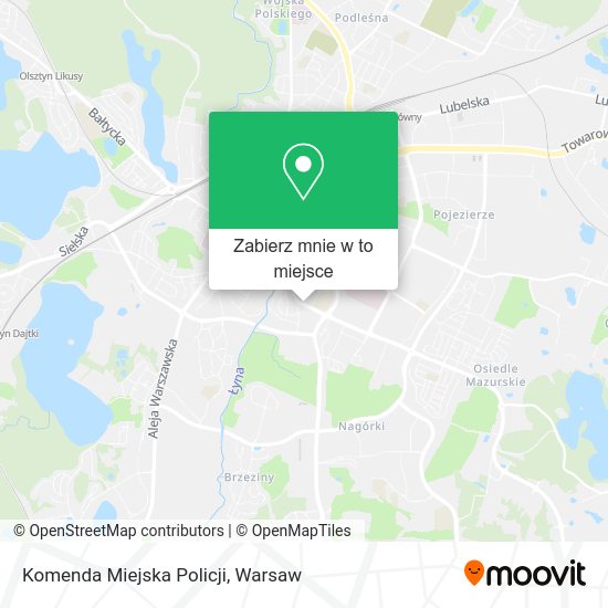 Mapa Komenda Miejska Policji