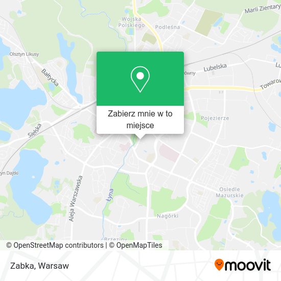 Mapa Zabka