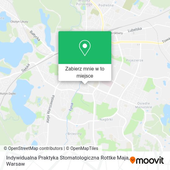 Mapa Indywidualna Praktyka Stomatologiczna Rottke Maja