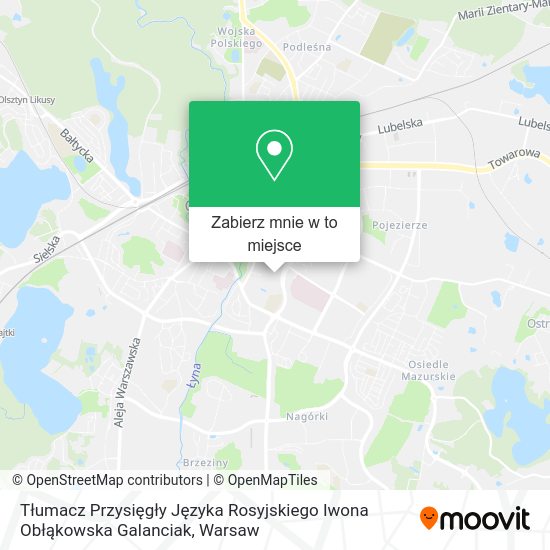 Mapa Tłumacz Przysięgły Języka Rosyjskiego Iwona Obłąkowska Galanciak