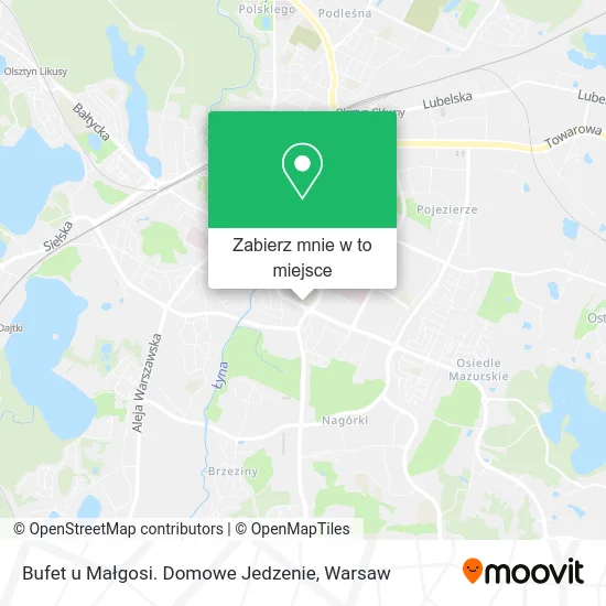 Mapa Bufet u Małgosi. Domowe Jedzenie