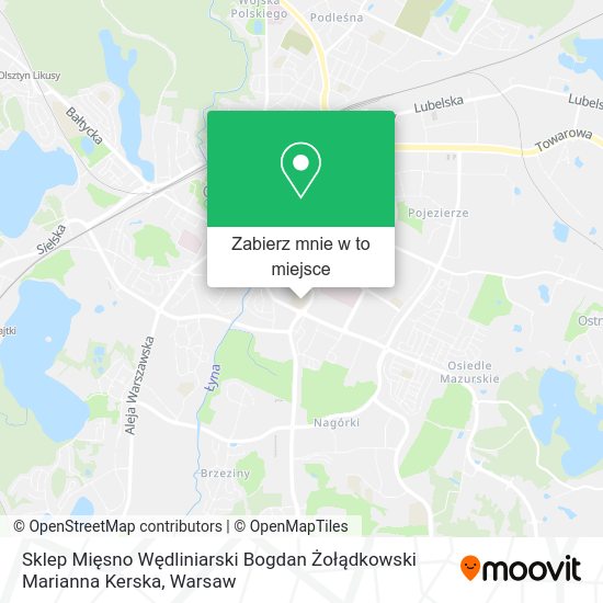 Mapa Sklep Mięsno Wędliniarski Bogdan Żołądkowski Marianna Kerska