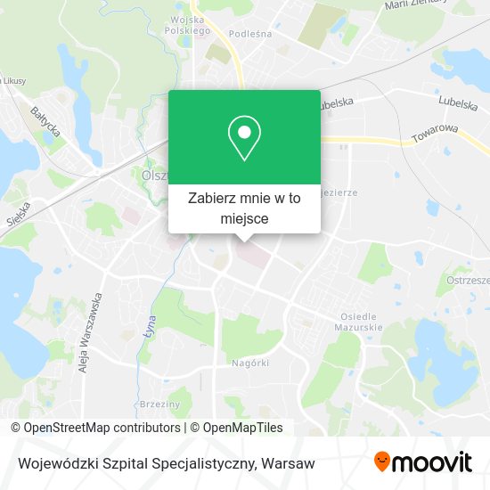 Mapa Wojewódzki Szpital Specjalistyczny