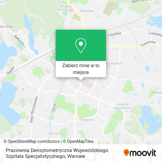 Mapa Pracownia Densytometryczna Wojewódzkiego Szpitala Specjalistycznego