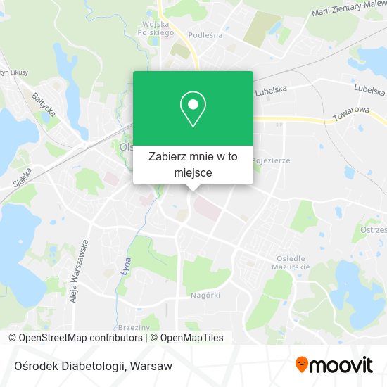 Mapa Ośrodek Diabetologii