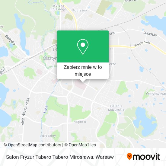 Mapa Salon Fryzur Tabero Tabero Mirosława