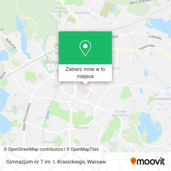 Mapa Gimnazjum nr 7 im. I. Krasickiego