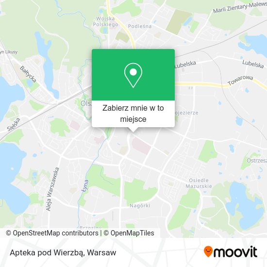 Mapa Apteka pod Wierzbą