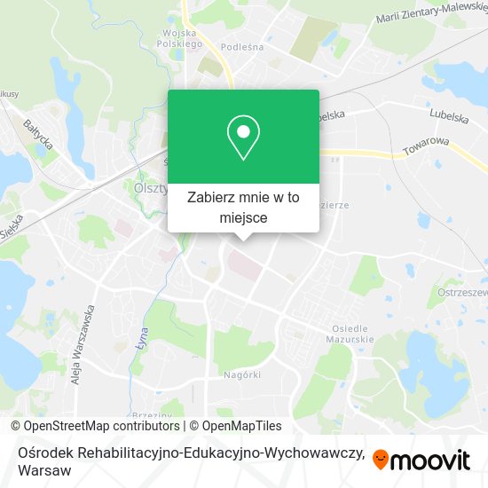 Mapa Ośrodek Rehabilitacyjno-Edukacyjno-Wychowawczy