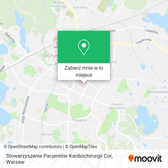 Mapa Stowarzyszenie Pacjentów Kardiochirurgii Cor