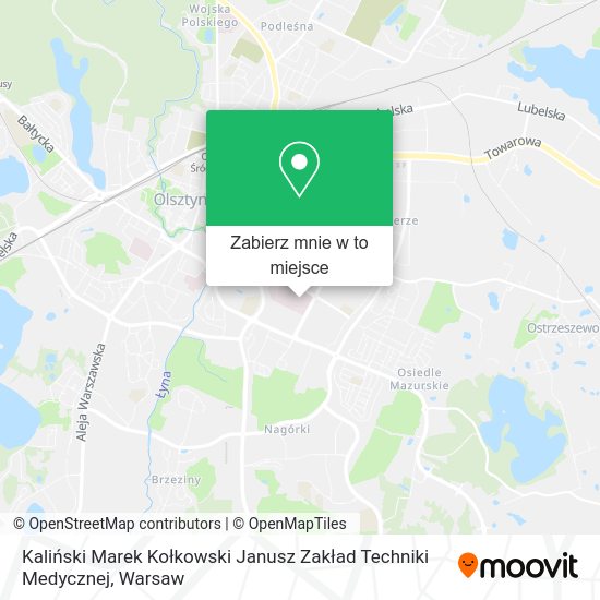 Mapa Kaliński Marek Kołkowski Janusz Zakład Techniki Medycznej