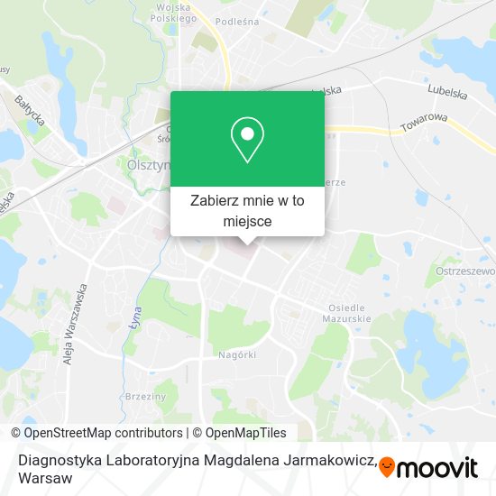 Mapa Diagnostyka Laboratoryjna Magdalena Jarmakowicz