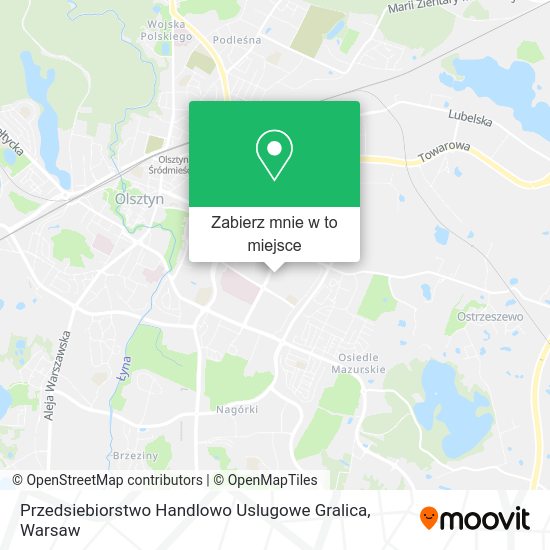 Mapa Przedsiebiorstwo Handlowo Uslugowe Gralica