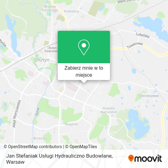 Mapa Jan Stefaniak Usługi Hydrauliczno Budowlane