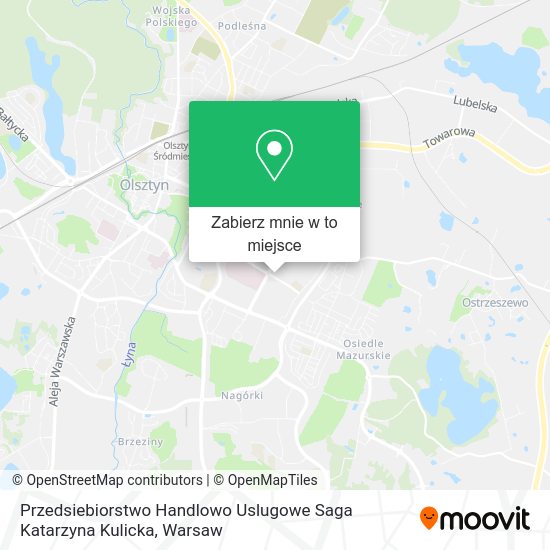 Mapa Przedsiebiorstwo Handlowo Uslugowe Saga Katarzyna Kulicka