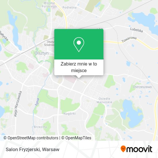 Mapa Salon Fryzjerski