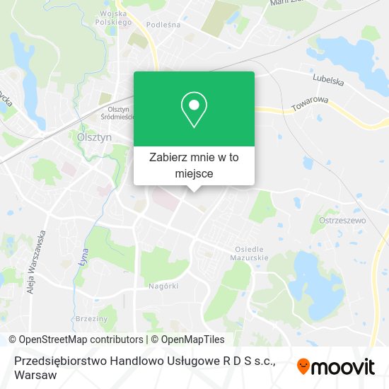 Mapa Przedsiębiorstwo Handlowo Usługowe R D S s.c.