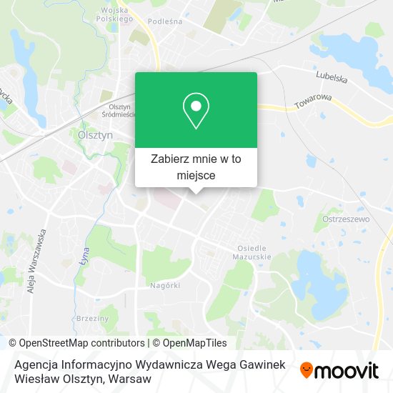 Mapa Agencja Informacyjno Wydawnicza Wega Gawinek Wiesław Olsztyn